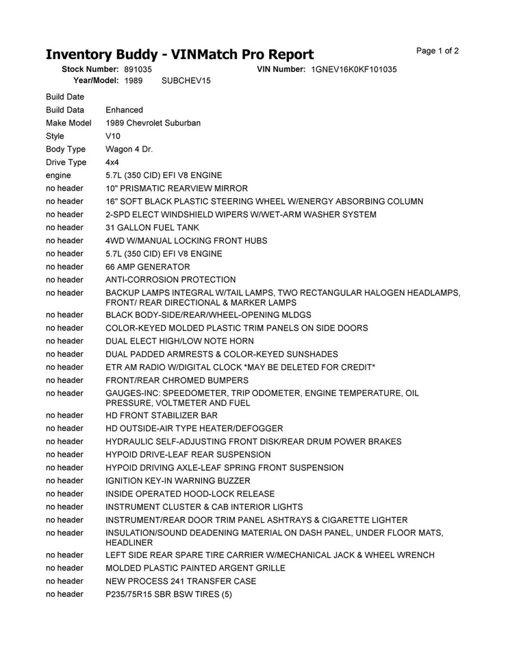 Automatic Transmission Fits 87-92 BLAZER/JIMMY (full size) 377274 - Image 2 of 4