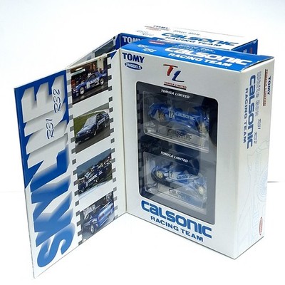 トミカリミテッドCALSONIC RACING TEAM White&Biue TOMICA LIMITED TL Dual Box SET CALSONIC RACING TEAM SKYLINE GT-R