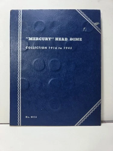 Mercury Head Dime Collection 1916–1945 Album with 51 Coins