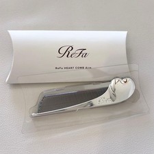 ReFa HEART COMB Aira Folding Portable Hair Comb Brush Silver Beauty Gift Cute  JP