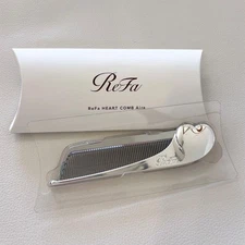 ReFa HEART COMB Aira Folding Portable Hair Comb Brush Silver Beauty Gift Cute