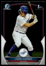 2023 Bowman #BCP-36 Logan Wagner Chrome Prospects 1st Bowman