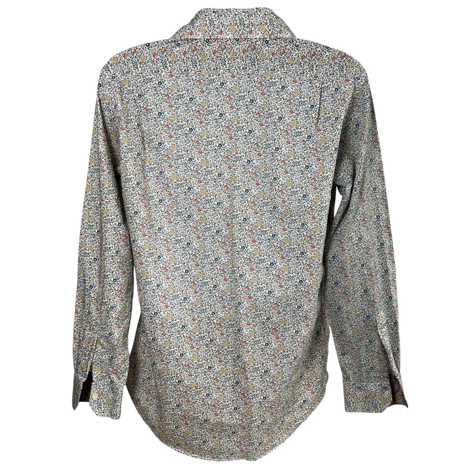 Paul Smith Italian Liberty Print Dress Shirt Floral Paisley Flip Cuff Size 15.5 - Image 3 of 4