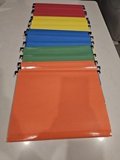 Pendaflex SureHook 5-Tab Hanging File Folders, Letter Size, Multicolor, 17