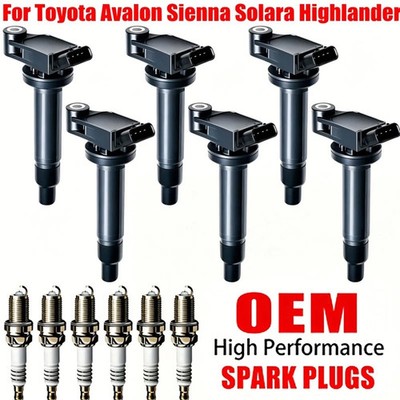  6X Ignition Coil + 6X Spark Plug for 1999-2003 Lexus ES300 RX300 V6 3.0L UF267