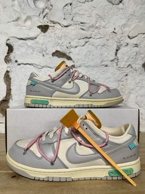 Nike Dunk Low Off-White 'Lot 9' Men's Size 9.5 Pre-owned Sneakers DM1602-109
