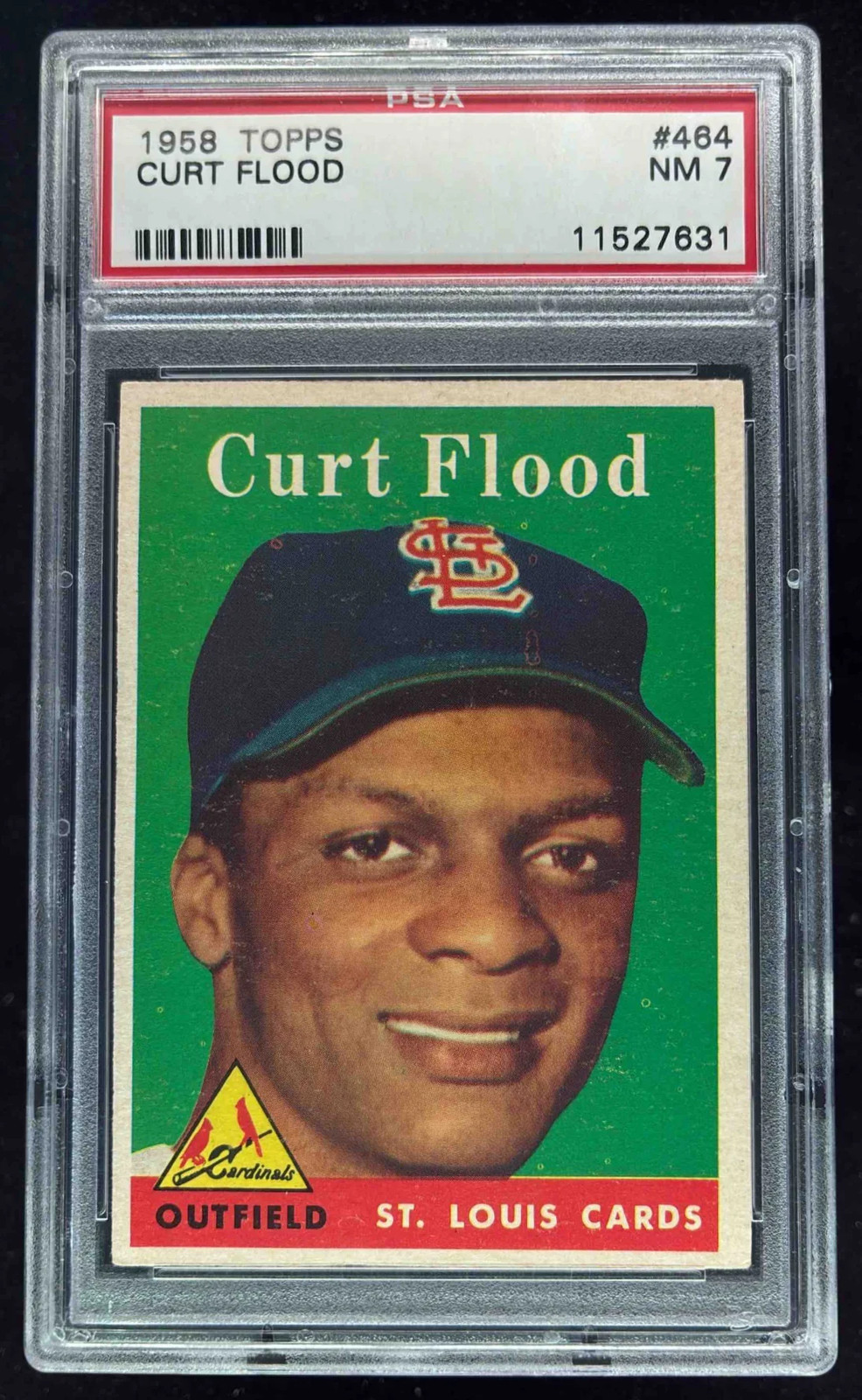 1958 Topps #464 Curt Flood RC PSA 7