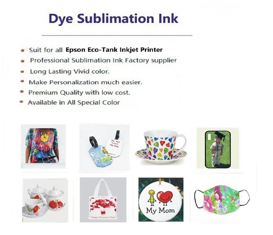 VC DYE Sublimation Refill Ink Bottle (non-OEM) 552 for ET-8500 ET-8550 Printer - Image 3 of 4