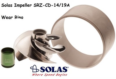 Solas Sea Doo 4-Tec Impeller & Wear Ring SRZ-CD-14/19A GTR RXP 215