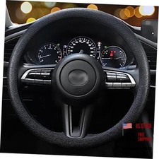 Car Steering Wheel Cover, Non-Slip Silicone Material, Multiple 1PCS Black