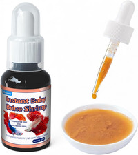 Instant Baby Brine Shrimp Fish Food, No-Hatch Ready-To-Use Fry Food with Natural