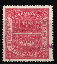 Luxembourg 1926 100 FRANK Affairs Revenue Used / Perf 11.5 - K61