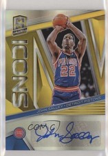2018-19 Panini Spectra Icons Auto Gold Prizm 5/10 John Salley #IA-JSL Auto s3g