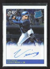 2019 Donruss Optic Luis Urias -LU Rated Rookie Retro 1985 Signatures Auto TV2838