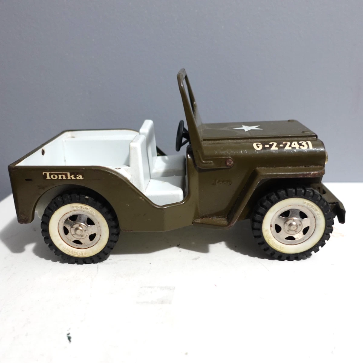 【希少】60年代ヴィンテージ Tonka トンカ ミリタリージープ ブリキ Tonka Army Jeep for sale - eBay