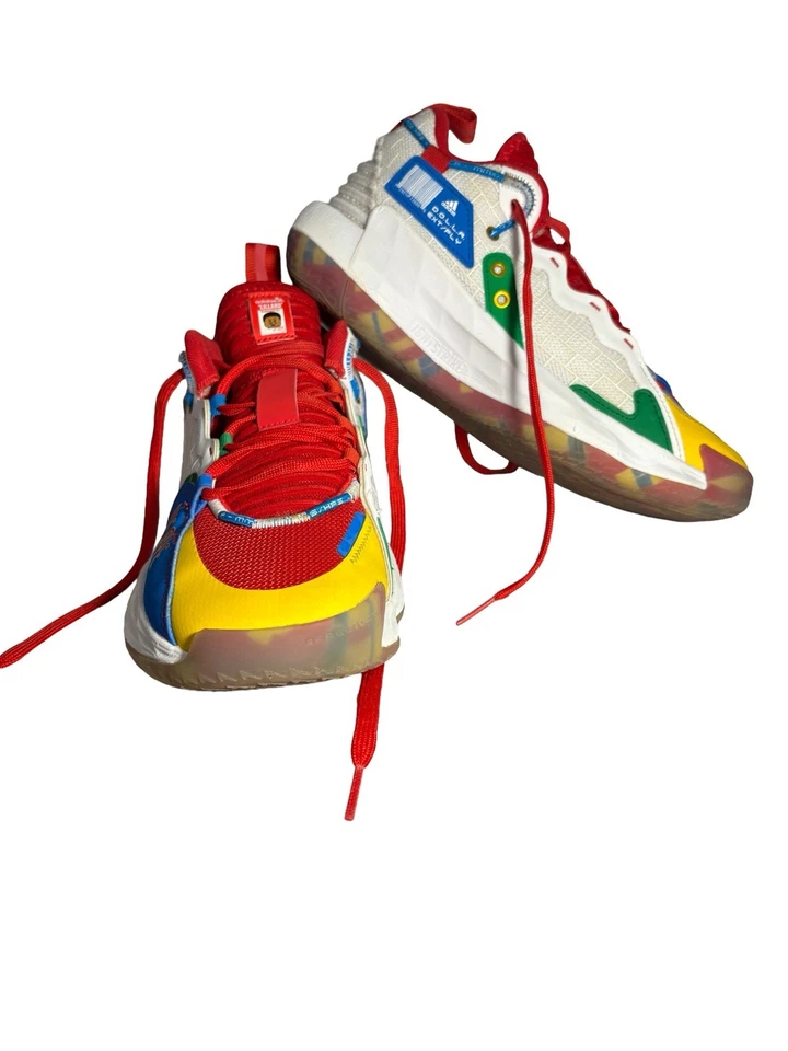 Raro Adidas Baloncesto Dama 7 EXTPLY J "Bye Bye" Multi GS Talla 7 Foto 2 de 4