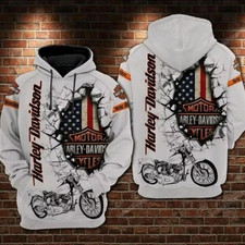 Harley Racing Davidson 3D Hoodie , Unisex Adults S-5XL