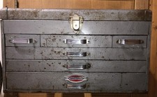 VTG 1950’s CRAFTSMAN 6 DRAWER HERITAGE  TOP MECHANICS TOOL CHEST  (FREE S&H)
