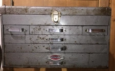 VTG 1950’s CRAFTSMAN 6 DRAWER HERITAGE  TOP MECHANICS TOOL CHEST  (FREE S&H)