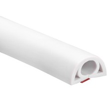 D20 3.3ft Floor Cord Cover, PVC Cord Cover Floor, Wire Cover, White