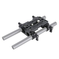 Tripod Mounting Plate 15mm Rod Clamp Railblock DSLR Rig Cage Support Mount