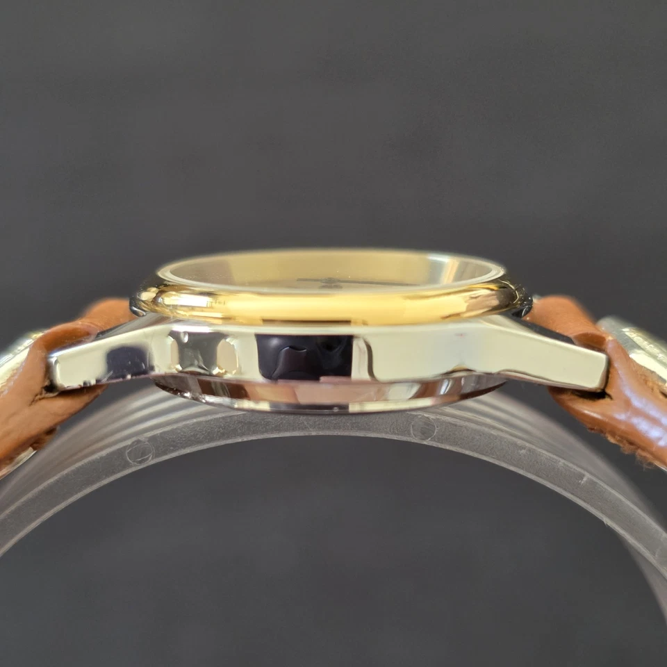 Montana Silversmiths X5030 Western 24mm Watch Two Toned Tan Leather Band Japan  Foto 4 de 4