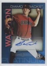 2020 Bowman Platinum Wal-Mart Top Prospects Blue 100/150 Blake Walston Auto 0c6