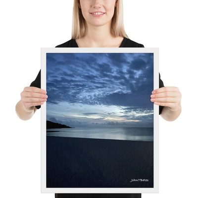 Sunset Framed photo paper poster