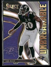 2020 Panini Select Ed Reed Unbreakable Prizm #U15 Baltimore Ravens
