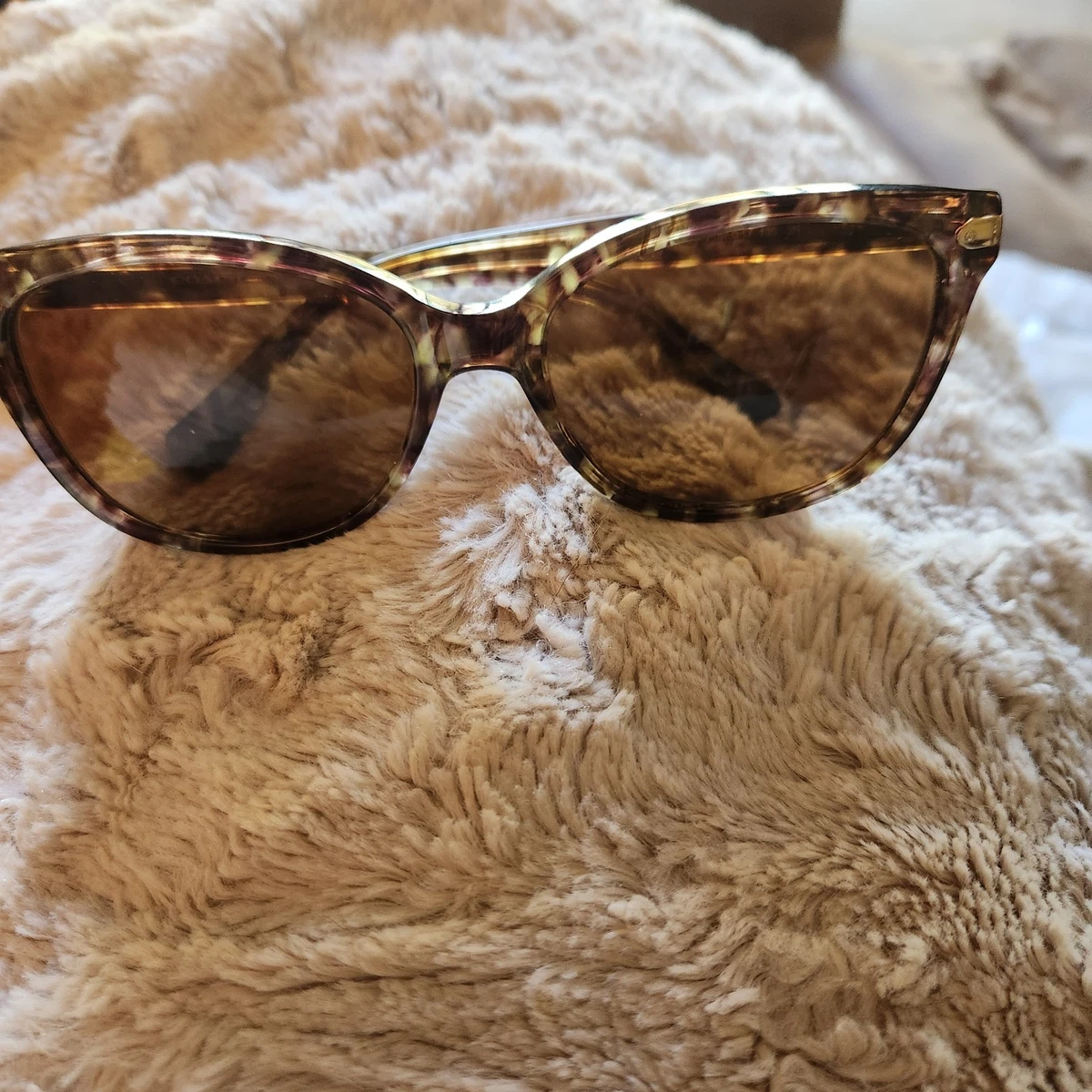 NWT COACH Tortoiseshell Oversized Cateye Sunglasses Warm Brown Petal Pink Lens Coach HC8362U Ch563 - Cat Eye Petal Tortoise Frame  main image 4