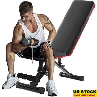 Foldable Adjustable Weight Bench 795LBS Heavy Duty Home Gym Strength Training