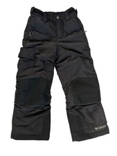 Columbia Kids XS 6/7 Unisex Snow Pants Omni Tech Bugaboo Black Ski Snow 6572