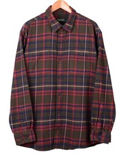 Orvis Men s Plaid Flannel Shirt Button Up Heavyweight Outdoor Size XL Classic