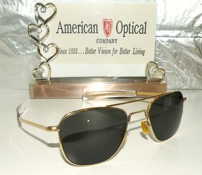 VTG US ARMY AMERICAN OPTICAL 1-10 12K GF HGU-4/P AVIATOR