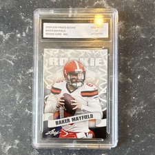 Baker Mayfield 2018 Leaf Prized 1st Graded 10 Rookie Card Tampa Bay Buccaneers. rookie card picture