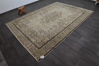 Oushak Turkish Vintage Rug 7x10 Kilim Rug Anatolian Handmade Boho Decor BEIGE