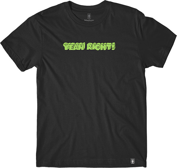 S Yeah Right Skate Video 20 Year Logo Black T-shirt