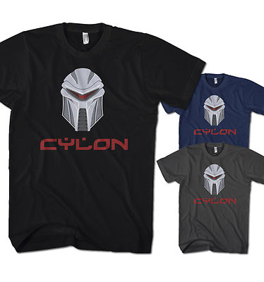 Herren T-Shirt Battlestar Galactica Cylon Robot Cyber Spiel Film Neu CL1217