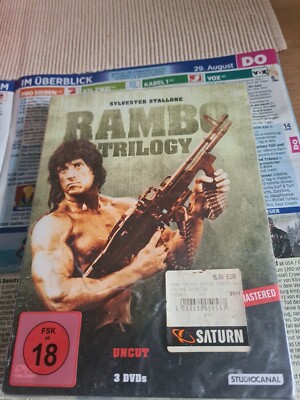 3 DvD - Sylvester Stallone - Rambo Trilogy  , NEU / OVP 