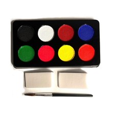 Pack Of 8 Face Paints Bundle Set Halloween Adult Children Dance Fun Painting Kit