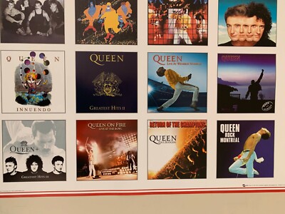 QUEEN, ALBUMS THROUGH THE YEARS,RARE AUTHENTIC LICENSED 2000's
