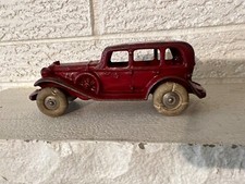 1930'S AC WILLIAMS CAST IRON LINCOLN THREE WINDOW TOURING CAR 6.5" LONG SPARES