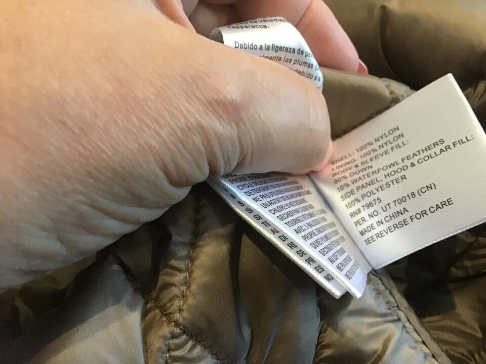 Giacca lunga imbottita Michael Kors nuova con etichetta cappuccio rimovibile M