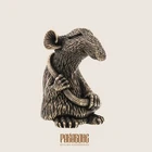 BRONZE FIGURINE RAT BRONZE MINIATURE RAT MINIATURE SCULPTURE ANIMALS COLLECTABLE