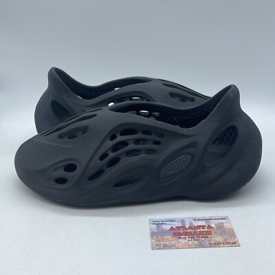 Size 12 - adidas Yeezy Foam RNNR Mineral Blue Black Leather | eBay