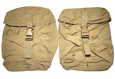 NEW Lot of 2 USGI Military USMC FILBE SUSTAINMENT POUCH MOLLE Coyote Brown NIB