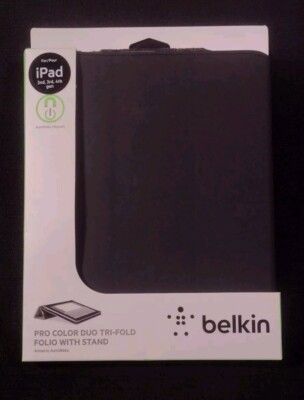 BELKIN PRO COLOR DUO TRI-FOLD FOLIO COVER AUTO WAKE FOR IPAD 4 3 2 F8N784TTC00