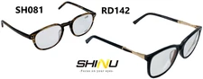 2 SHINU SH081 RD142 Anti-Blue Computer Progressive Multifocus Reading Glasses