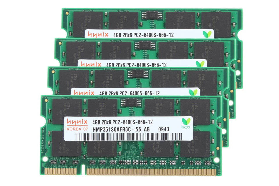 Hynix 10x4GB 2Rx8 PC2-6400S Memory SO-DIMM DDR2 800Mhz Laptop RAM NON-ECC CL6 - Image 2 of 4