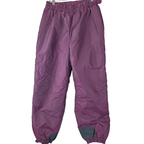 Columbia Snow Pants Large Burgundy Purple Ski Snowboard Bottoms GUC Womens - Picture 1 of 8